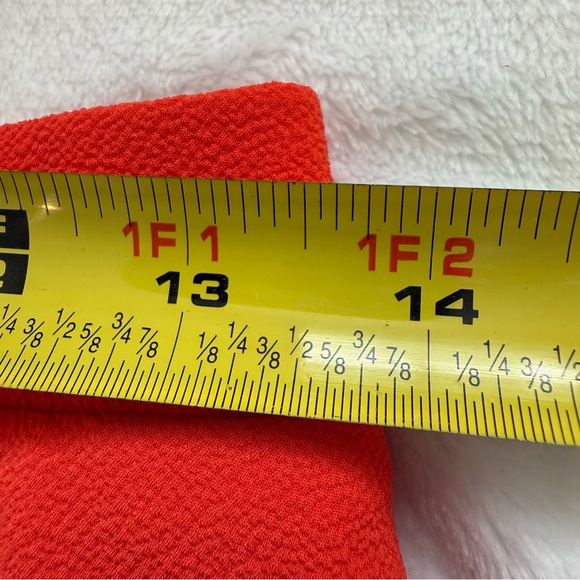 EUC Show Me Your MuMu Nala Orange Asymmetrical Ruffle Skirt One Shoulder Top Set - Picture 9 of 16